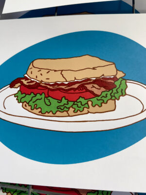 print of a BLT drawing